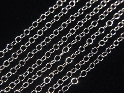 Silver 925 Long Cable Chain 1.8mm Rhodium Plated [40cm][45cm][50cm][60cm][75cm] Necklace 1pc