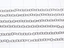 Silver925 Long Cable Chain 1.8mm Rhodium Plated [40cm][45cm][50cm][60cm][75cm] Necklace 1pc