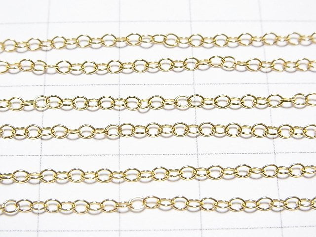 Silver925 Long Cable Chain 1.8mm 18KGP [40cm][45cm][50cm][60cm][75cm] Necklace 1pc