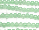 Pastel green jade round 4mm 1strand beads (aprx.15inch/36cm)