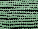 Pastel green jade round 4mm 1strand beads (aprx.15inch/36cm)
