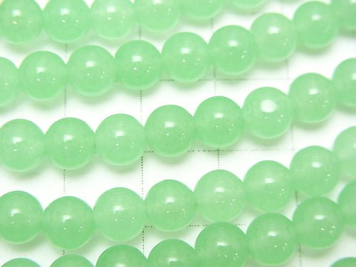 1strand $3.79! Pastel Green Jade Round 6mm 1strand beads (aprx.15inch / 37cm)