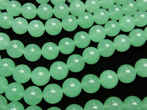 1strand $6.79! Pastel Green Jade Round 12mm 1strand beads (aprx.15inch / 37cm)