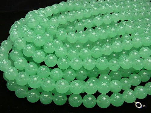 1strand $6.79! Pastel Green Jade Round 12mm 1strand beads (aprx.15inch / 37cm)