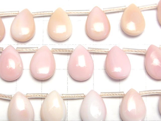 [Video] Queen Conch Shell AAA Pear shape 14x10x5mm 1/4 or 1strand beads (aprx.15inch/36cm)