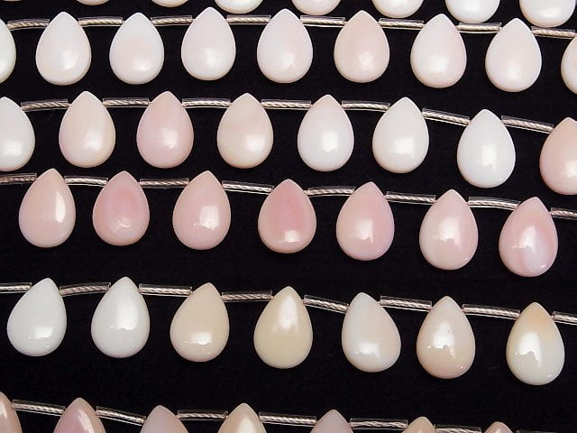 [Video] Queen Conch Shell AAA Pear shape 14x10x5mm 1/4 or 1strand beads (aprx.15inch/36cm)