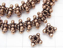 Copper  Rondelle 7x7x5mm Oxidized Finish  half or 1strand beads (aprx.7inch/18cm)
