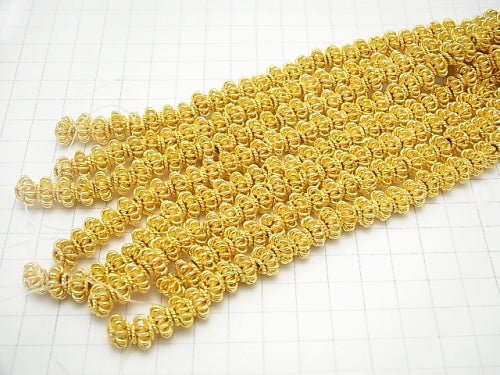 Copper  Rondelle 9x9x5.5mm 18KGP half or 1strand beads (aprx.7inch/18cm)