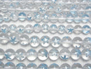 [Video] Flower Carved! Crystal AAA Round 8mm,10mm [Blue] 1/4 or 1strand beads (aprx.15inch/36cm)