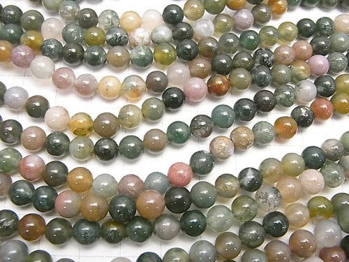 1strand $3.79! Indian Agate Round 6mm 1strand beads (aprx.15inch / 36cm)