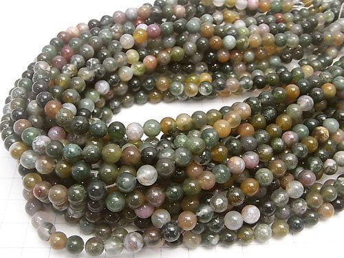 1strand $3.79! Indian Agate Round 6mm 1strand beads (aprx.15inch / 36cm)
