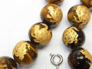 Golden! Carved of Turtle (Four Divine Beasts)! Yellow Tiger's Eye Round 10mm,12mm,14mm,16mm Half chain/Bracelet