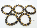 Golden! Tiger (Four Divine Beasts)'s Carved! Mixed Tiger's Eye Round 10mm,12mm,14mm,16mm Half Strand/Bracelet