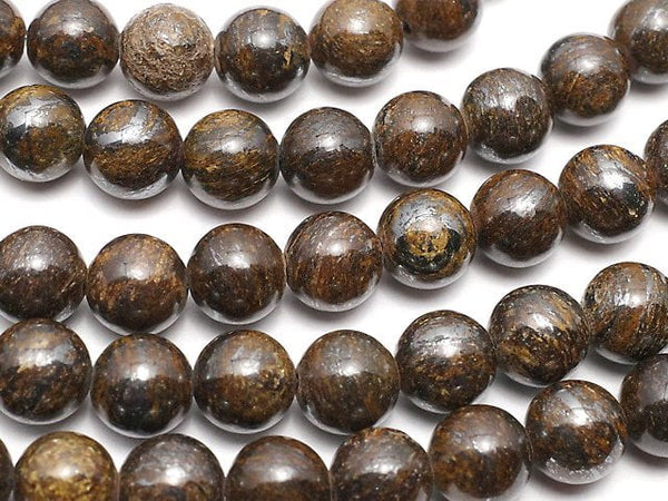 Bronzite, Round Gemstone Beads