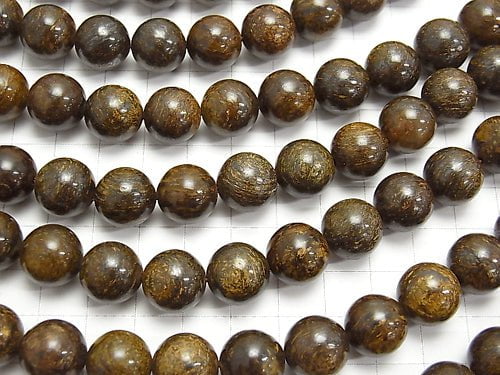 Bronzite AAA Round 12mm half or 1strand beads (aprx.15inch/37cm)