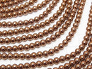 1strand $3.79! Hematite Round 4mm bronze color coating 1strand beads (aprx.15inch / 36cm)