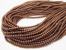 1strand $3.79! Hematite Round 4mm bronze color coating 1strand beads (aprx.15inch / 36cm)