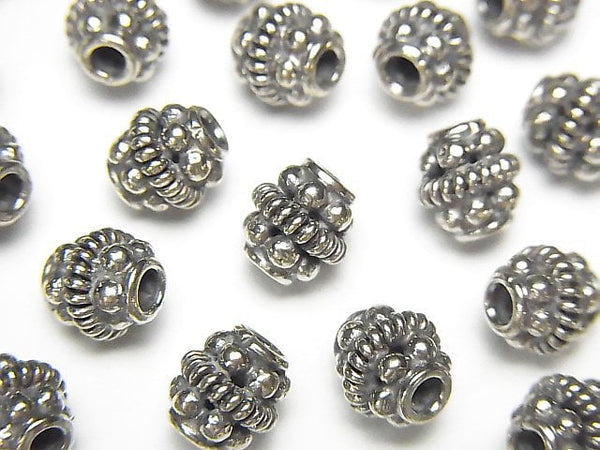 Roundel, Silver Metal Beads & Findings