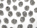 Bali Silver Rondelle 7 x 7 x 7 mm Oxidized Finish 1 pc $3.79!
