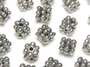 Bali Silver Rondelle 6.5 x 6.5 x 6 mm Oxidized Finish 1 pc $3.79!