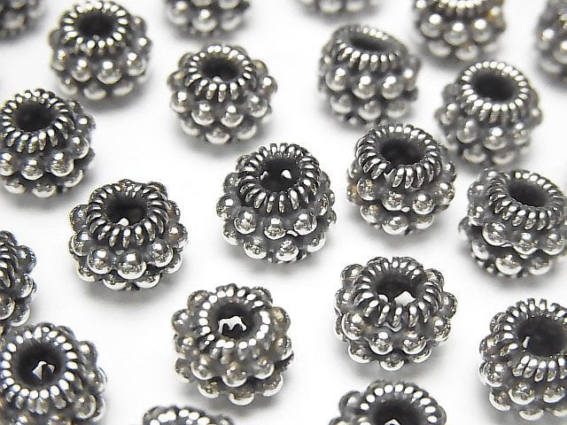 Roundel, Silver Metal Beads & Findings