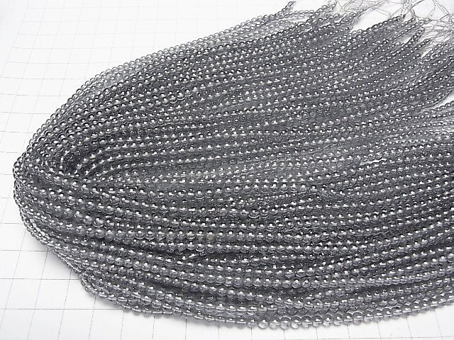 [Video]Silver Flash Crystal Round 3mm 1strand beads (aprx.15inch/38cm)