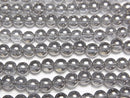 Silver Flash Crystal Round 4mm 1strand beads (aprx.15inch / 38cm)