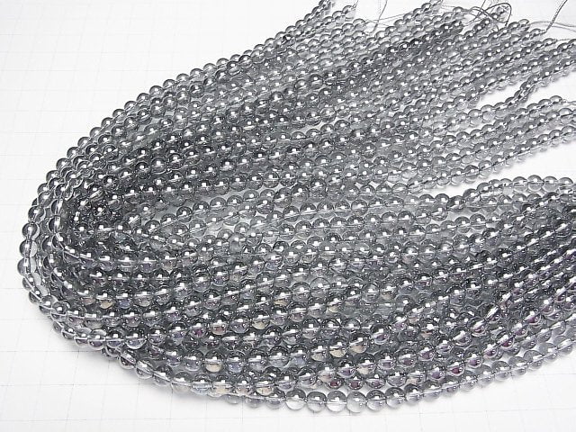 [Video] Silver Flash Crystal Round 6mm half or 1strand beads (aprx.15inch/38cm)