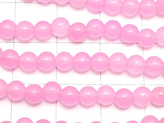 1strand $2.79! Pink Jade Round 4mm NO.2 1strand beads (aprx.15inch / 38cm)