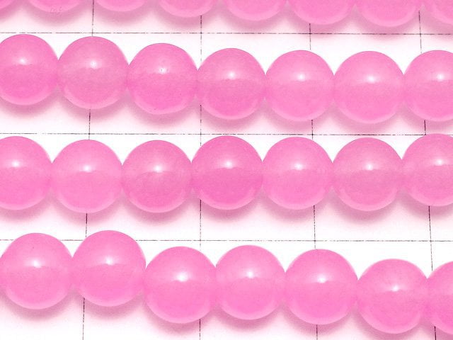 1strand $3.79! Pink Jade Round 6mm NO.2 1strand beads (aprx.15inch / 38cm)