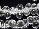 Accessories, Bracelet, Crystal Quartz, Drop, Faceted Briolette Gemstone Beads