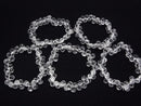 [Video] High Quality! Crystal AAA Drop Faceted Briolette 8x6x6mm 1/4strands -Bracelet
