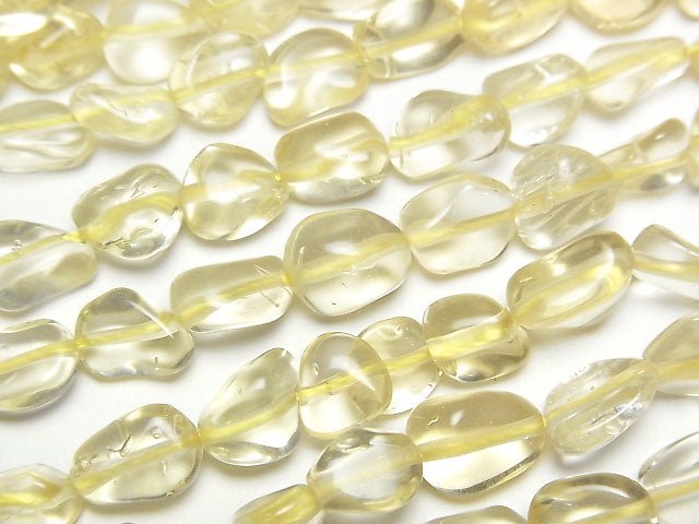 [Video] Lemon Quartz AAA- Small Size Nugget  1strand beads (aprx.15inch/37cm)