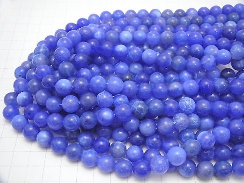 Blue Fire Agate Round 10mm half or 1strand beads (aprx.15inch / 37cm)