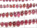 [Video]High Quality Red Spinel AA++ Drop (Smooth) half or 1strand beads (aprx.7inch/19cm)