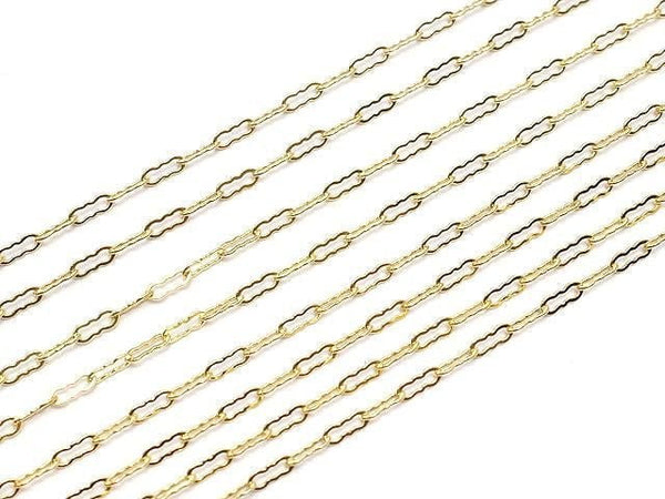 14KGF Wave Chain 1.4mm [40cm][45cm][50cm] Necklace 1pc
