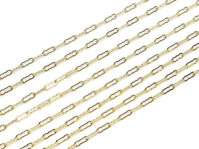 14KGF Wave Chain 1.4mm [40cm][45cm][50cm] Necklace 1pc