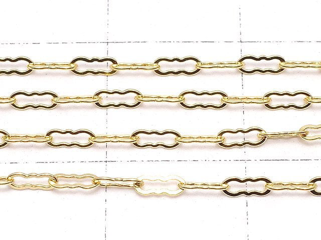 14KGF Wave Chain 1.4mm [40cm][45cm][50cm] Necklace 1pc