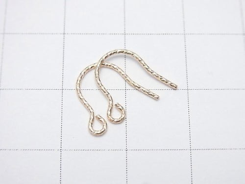 14KGF Earwire 10x12mm Sparkle 1pair