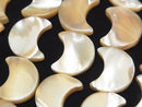 Mother of Pearl MOP Beige Crescent Shape 16x14mm 1strand beads (approx. 15 inches/36 cm)
