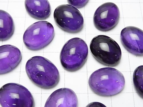 Zambia Amethyst AA++ Oval Cabochon 16x12mm 1pc