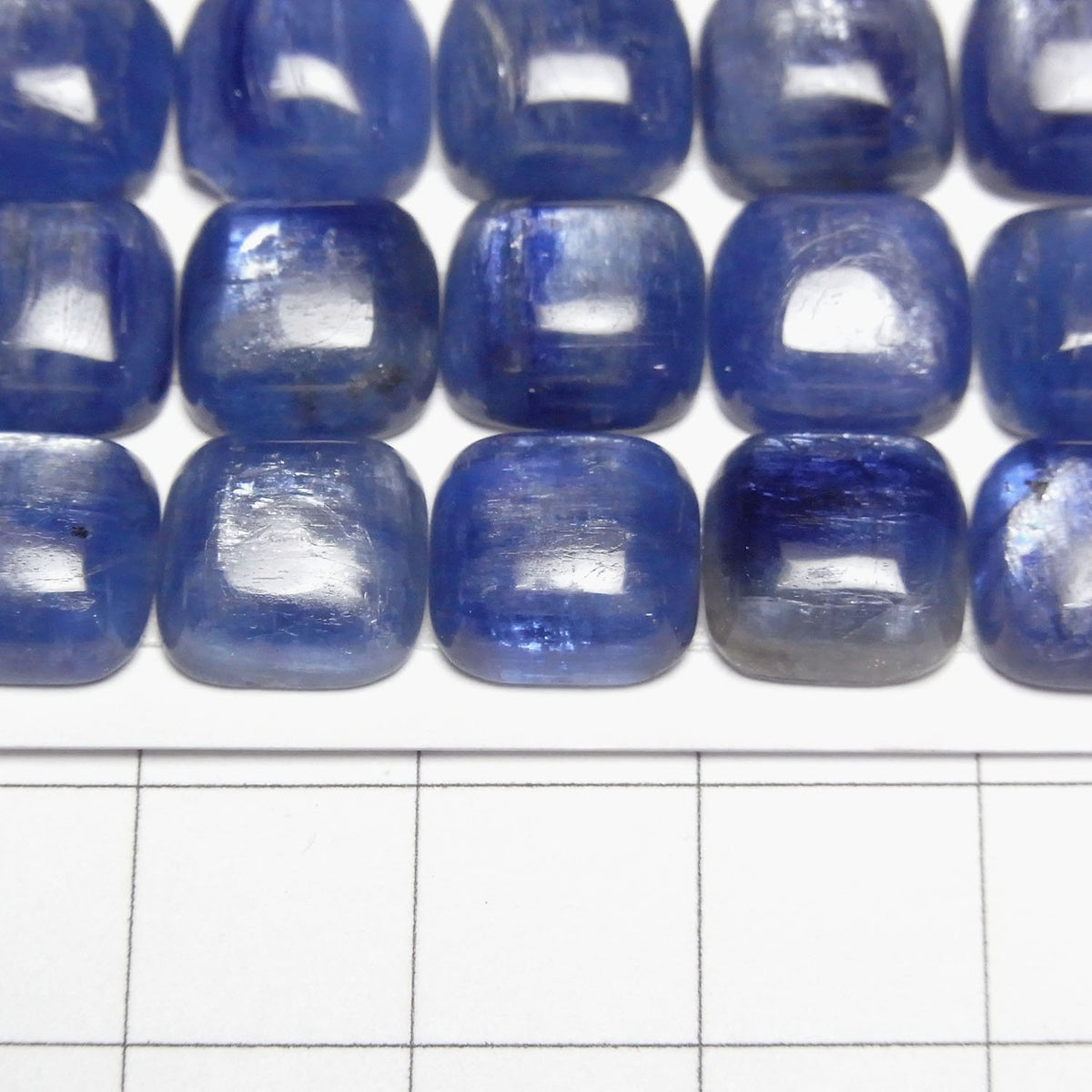 Kyanite AAA- Square Cabochon 9.5x9.5mm 1pc