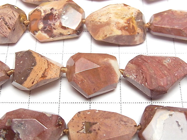 [Video] Mexico Cantera Opal Faceted Nugget half or 1strand beads (aprx.15inch/37cm)