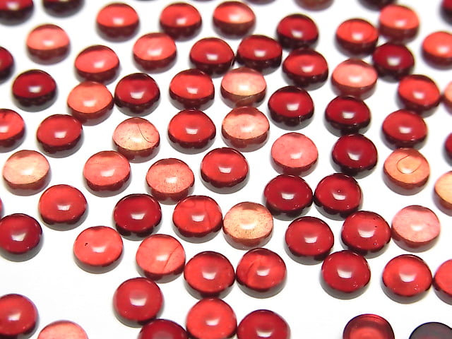 [Video] Red Color Amber Round Cabochon 5x5mm 10pcs
