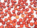 [Video] Cracked red color Amber Round Cabochon 8x8mm 3pcs
