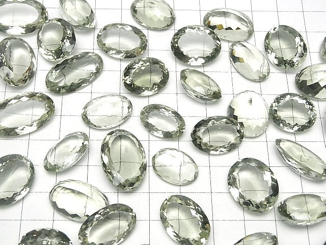 [Video] High Quality Green Amethyst AAA Loose stone Oval Faceted Size Mix 2pcs