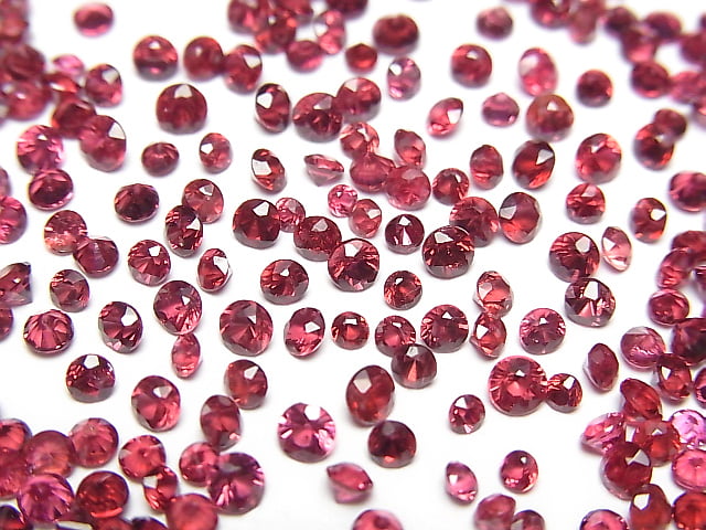 [Video]High Quality Red Spinel AAA- Loose stone Round Faceted 2-3mm 5pcs