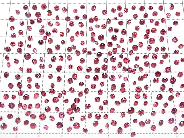 [Video]High Quality Red Spinel AAA- Loose stone Round Faceted 2-3mm 5pcs