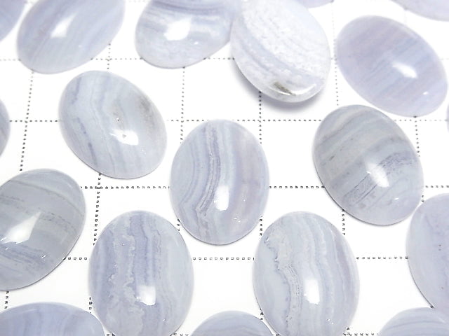 Blue Lace Agate AAA Oval  Cabochon 18x13mm 1pc