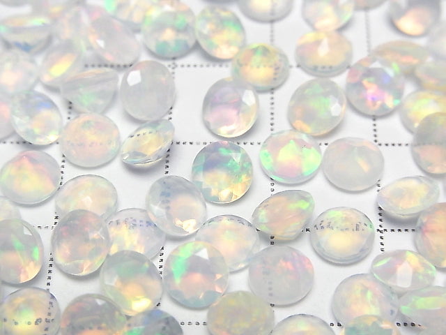 [Video] High Quality Ethiopia Opal AAA Round Brilliant Cut 6x6 mm 6pcs